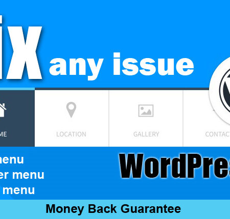 fix any WordPress menu